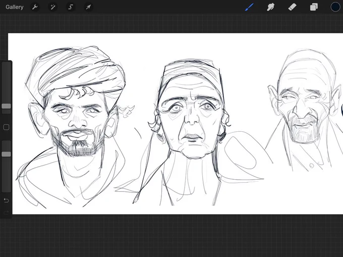 Sketching from reference . Im pretty comfortable doing that but really struggle drawing the same character from different angles , do you guys have any advice ? ? 