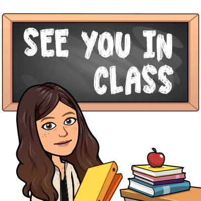 To my students: I miss you all tons and can't wait to see you again in the new school year!
