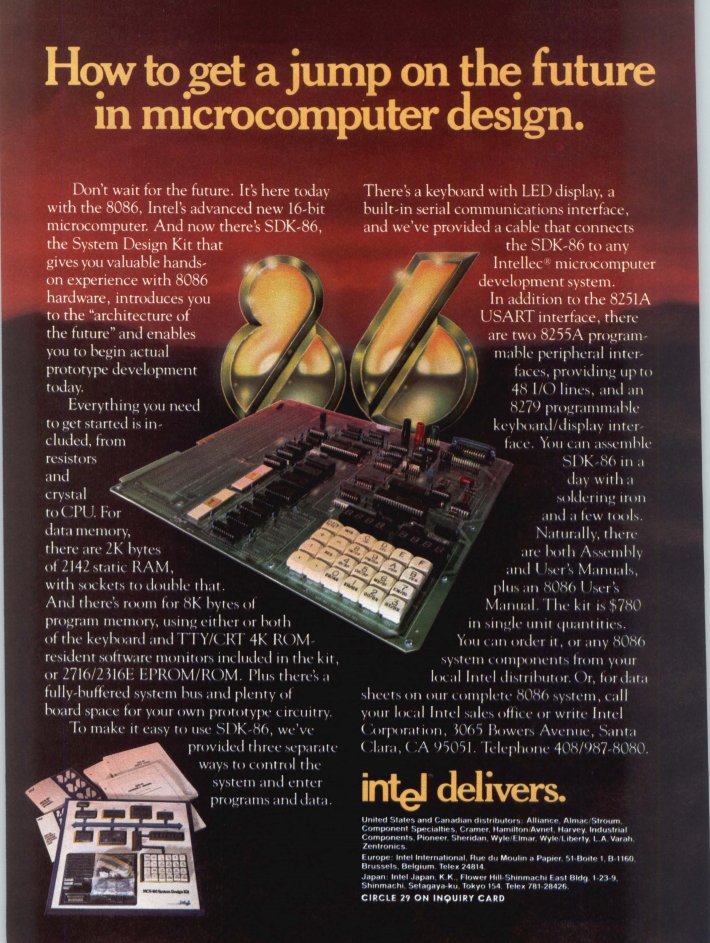 Intel ad for the SDK-86, technically the very first x86 computer. i have two of them!