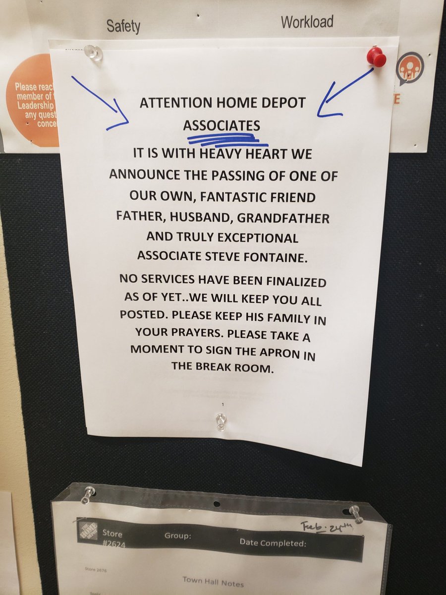 Yesterday, we lost an amazing friend and associate. <a href="/HomeDepot2676/">Leominster HomeDepot</a> will never be the same.