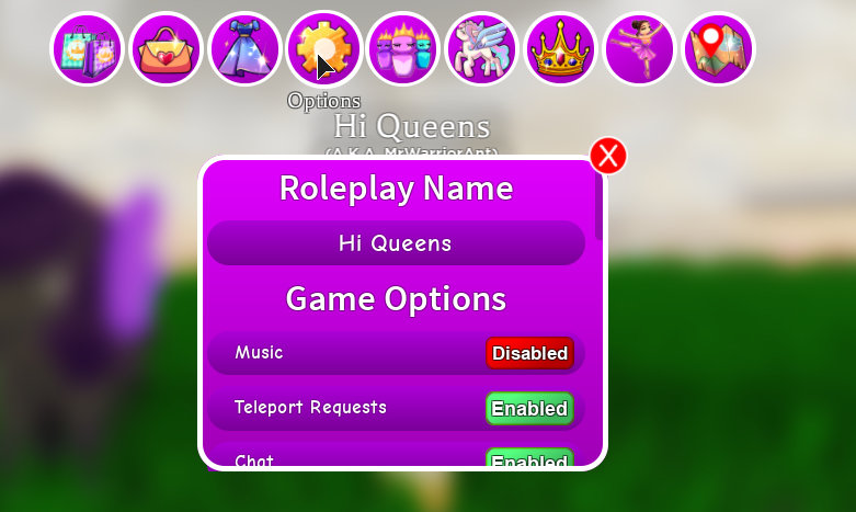Crown Academy On Twitter Crown Tip Did You Know That You Can Change Your Role Play Name In The Options Menu You Can Also Disable Things Such As Music Sounds So Much More - roblox rp names that are not a