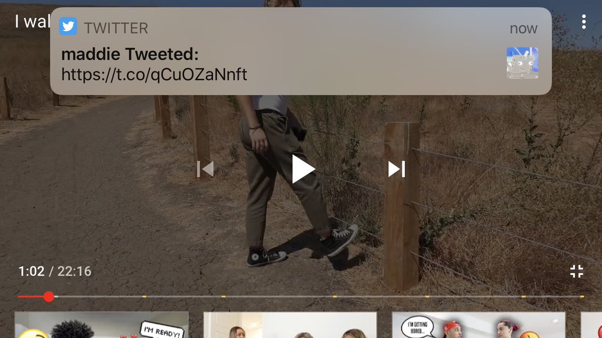 jxcelyn__'s tweet photo. @itsmaddiejoy @ImElijahWireman In the middle of watching your video and this popped up ❤️ https://t.co/uY6JgPkFkx