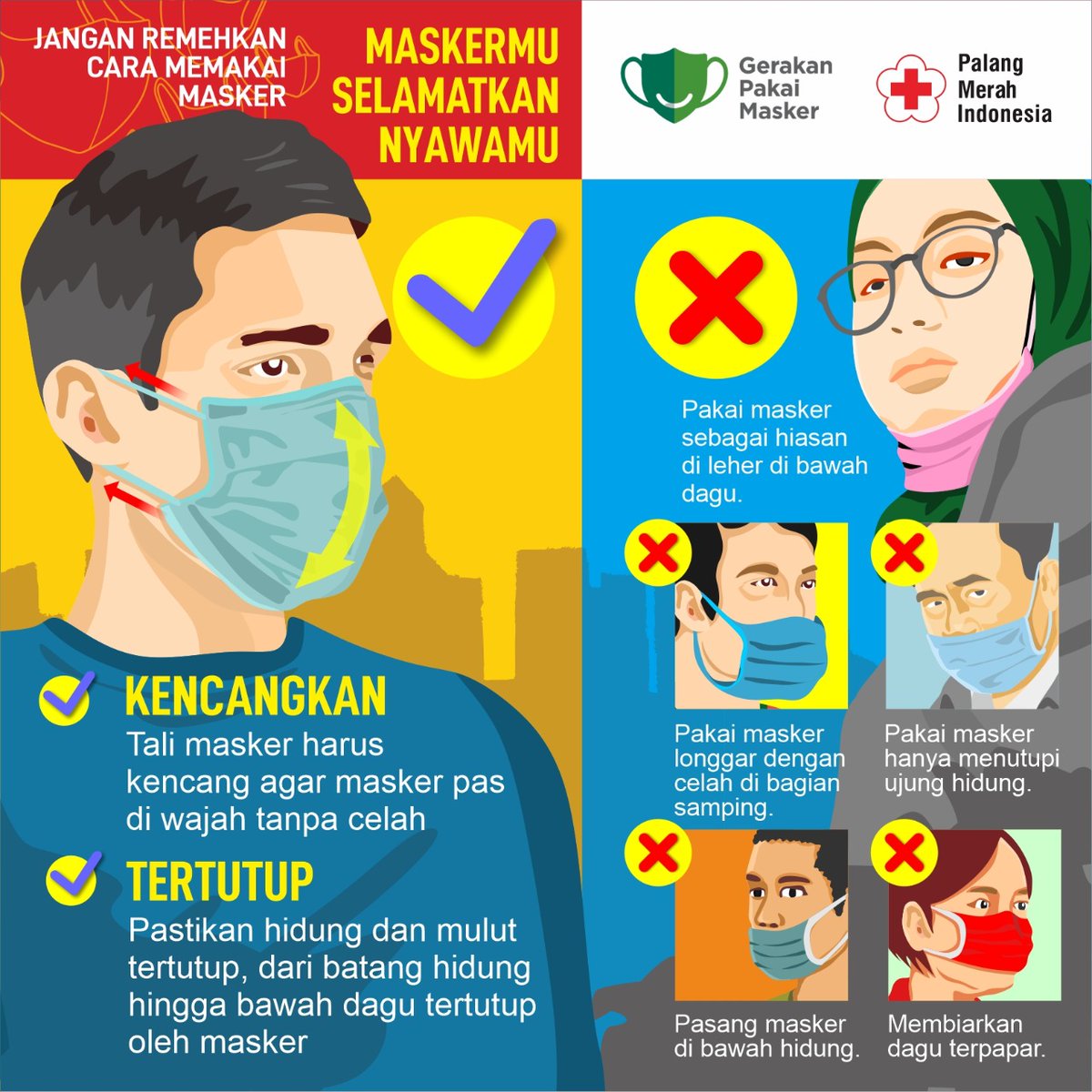 PMIBanjarnegara's tweet photo. Indikator cowok keren, kini bukan hanya soal Tampan, Mapan & Dermawan
Tapi juga yang pandai menjaga kesehatan
Karenanya, Mas-Keren Kalo Mas-Keran
Mau juga jadi cowok keren? #PakaiMaker juga dong mas
#KitaHadapiBersama #MaskerUntukSemua #JagaDiri #SayaDutaSehat #AkuSehatKamuSehat https://t.co/M3auiQgnDa
