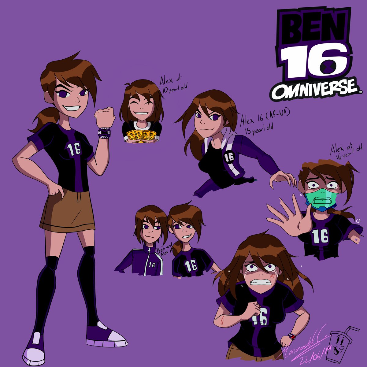 carmen_oda's tweet photo. Here is my Alex at different points in the space-time line of his universe. Alex is the original carrier of the omnitrix in universe 16 and the alternate version of Ben prime.
Alex and Ben are twin brothers and she is the oldest.
#ben10omniverse #omniverse #oc #ben16 #alex16 https://t.co/A145q2bBVt