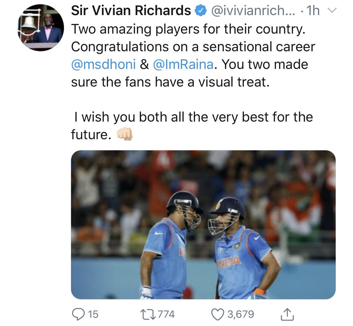 A Thread on MS Dhoni’s Bon voyage Divided by State , Language & politics.. United by  @msdhoni  #ThankYouMSDhoni  #ThankYouMahi