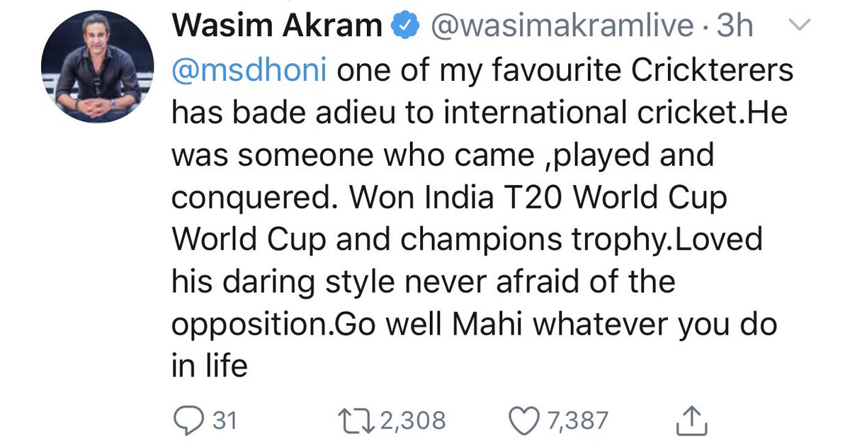 A Thread on MS Dhoni’s Bon voyage Divided by State , Language & politics.. United by  @msdhoni  #ThankYouMSDhoni  #ThankYouMahi