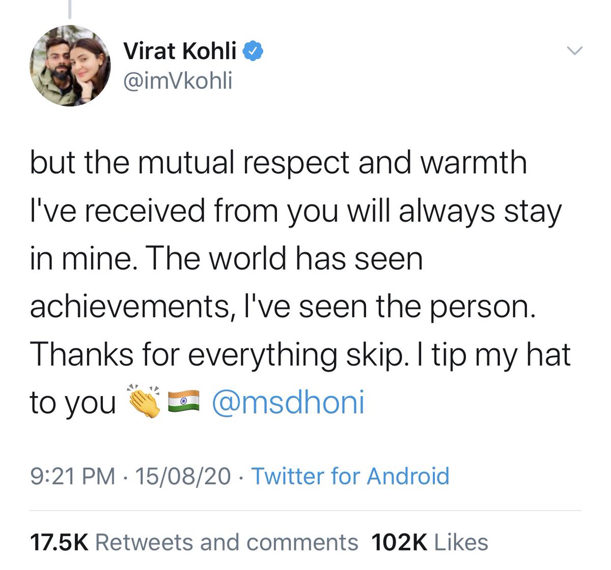 A Thread on MS Dhoni’s Bon voyage Divided by State , Language & politics.. United by  @msdhoni  #ThankYouMSDhoni  #ThankYouMahi