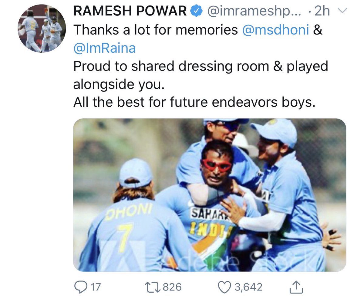 A Thread on MS Dhoni’s Bon voyage Divided by State , Language & politics.. United by  @msdhoni  #ThankYouMSDhoni  #ThankYouMahi