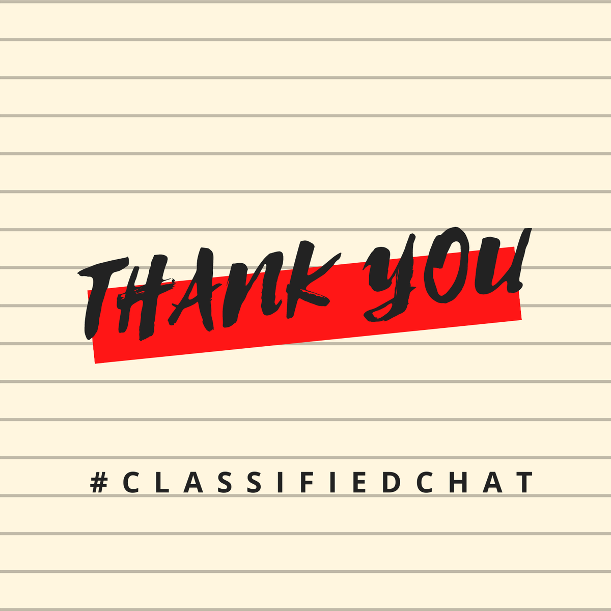 ClassifiEDChat's tweet photo. Thank you all for joining us this week! https://t.co/RVfBKhwTtR