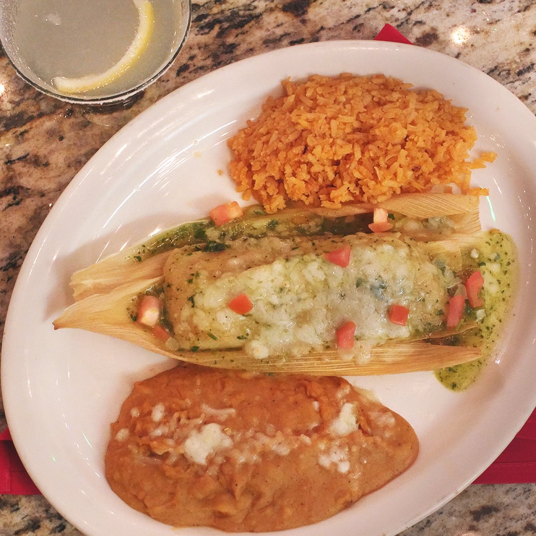 RioAzulPS's tweet photo. 1, 2, or 3 item Rio Azul Creations. All creations are served with refried beans and rice. Delicious green corn tamale shown. Open all weekend for outdoor patio dining and takeout from 4-9PM. Order take out online or call us at 760.992.5641! https://t.co/004p7ASnoa
#RioAzulPS https://t.co/FpEN2012Cu