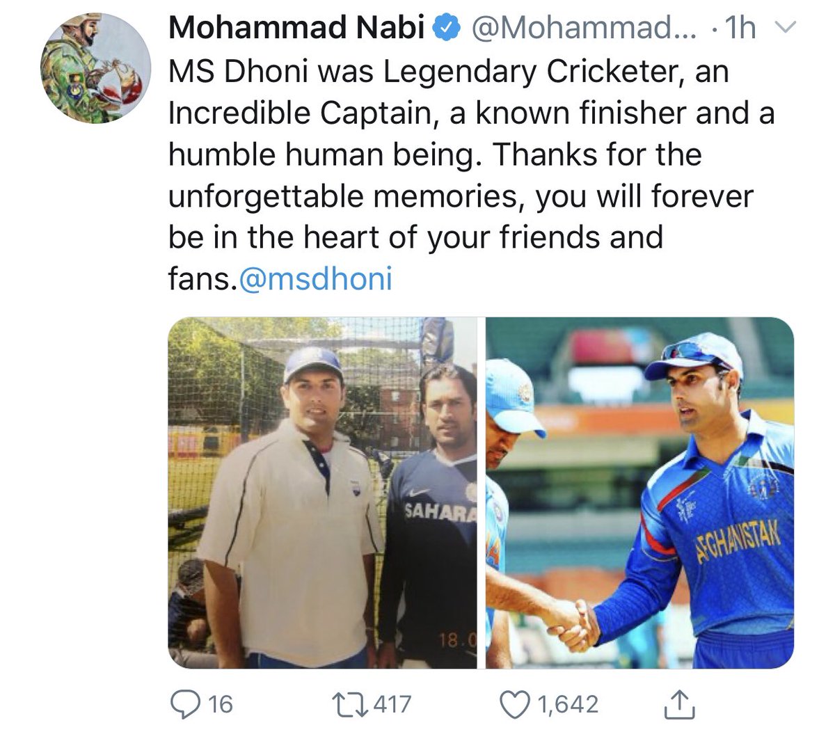 A Thread on MS Dhoni’s Bon voyage Divided by State , Language & politics.. United by  @msdhoni  #ThankYouMSDhoni  #ThankYouMahi