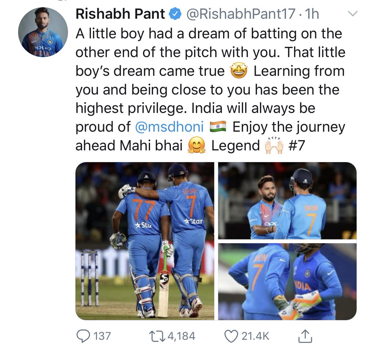 A Thread on MS Dhoni’s Bon voyage Divided by State , Language & politics.. United by  @msdhoni  #ThankYouMSDhoni  #ThankYouMahi