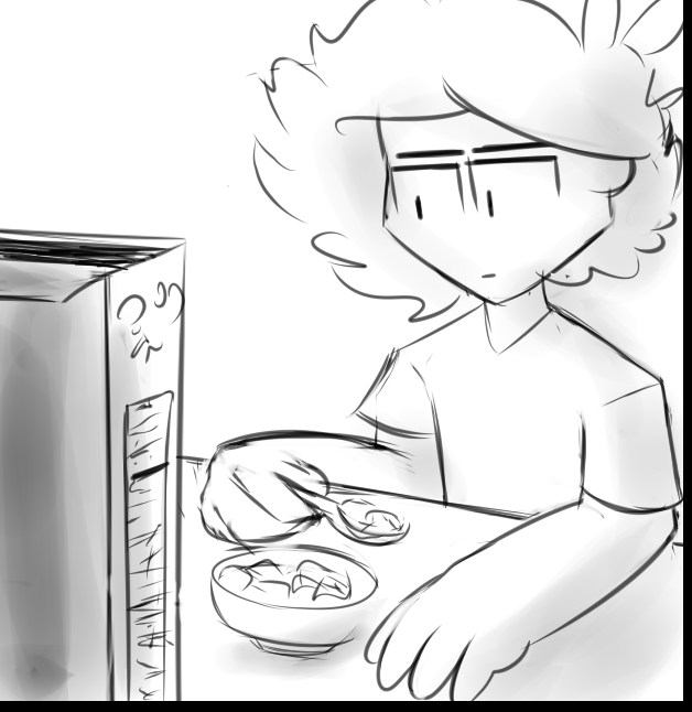 [me sona COMIC]
When you eat cereal you ever just wanna flip around the cereal box to get the mascot away from staring at you? 