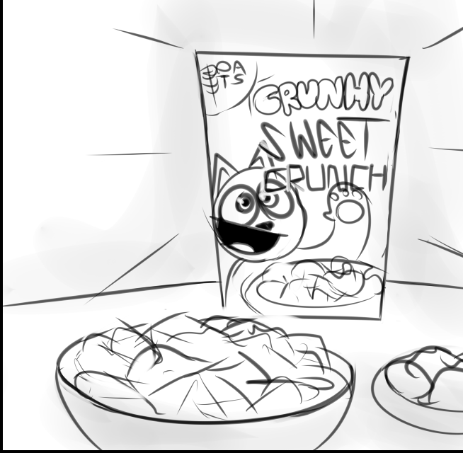 [me sona COMIC]
When you eat cereal you ever just wanna flip around the cereal box to get the mascot away from staring at you? 