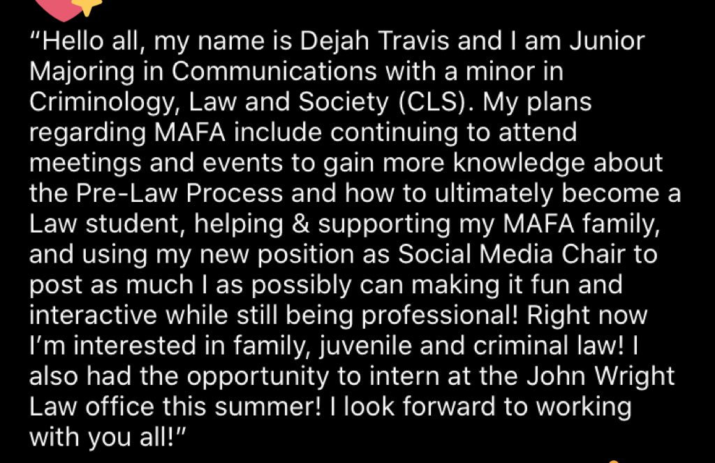 MAFA__UIUC's tweet photo. A few words from our Social Media Chair: https://t.co/Ga0OM2aczj