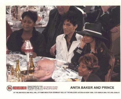 By this time, Prince was mentoring young artists & his peers on becoming independent & asserting greater control over their work. Now, he was embracing the role of elder statesman. First agenda item: induction into the Rock & Roll Hall of Fame. Note: Anita Baker is with him.