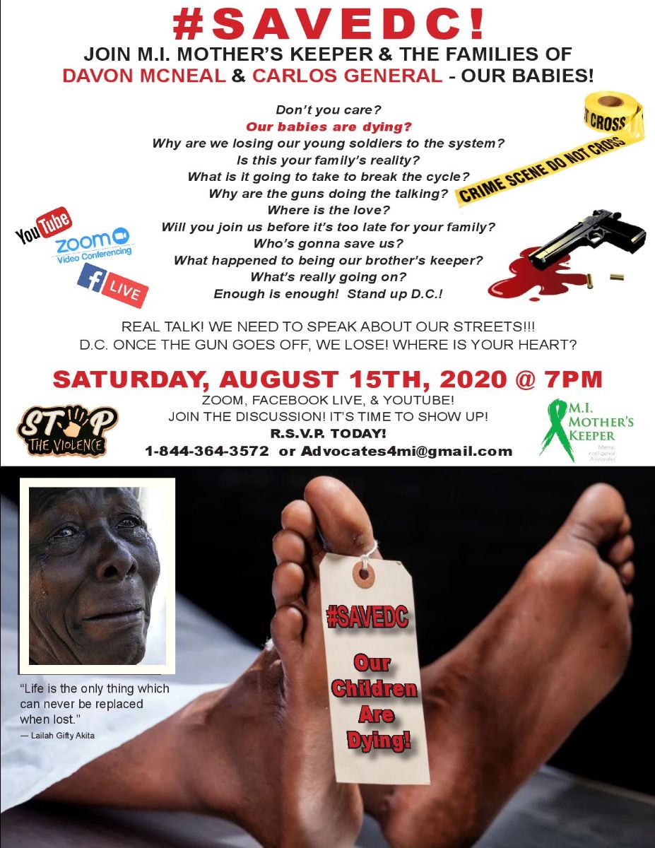 EventsinDMV's tweet image. TONIGHT We need the Go-Go community to login @ 7pm and help #SAVEDC From Gun Violence! 🙏 - eepurl.com/haYHFT