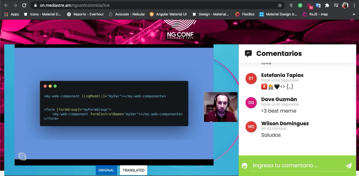 Estefa_Tapias's tweet photo. Comprendiendo WebComponents con ngModel y Reactive Forms por @oxigenao en @NgConfCo ✍🏼 🇪🇸 
 #NgConfCo2020 #developers #Angular #forms https://t.co/VHFN4bZX2l