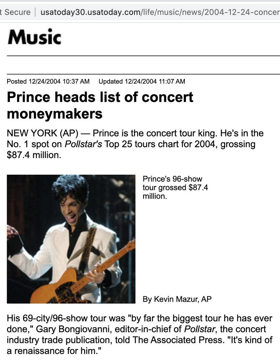 Heading into 2006, Prince was firing on all cylinders. He was still basking in the afterglow of the events of 2004: the Grammys opening w/ Beyoncé, his induction into the Rock & Roll Hall of Fame, and the top-grossing "Musicology" tour.