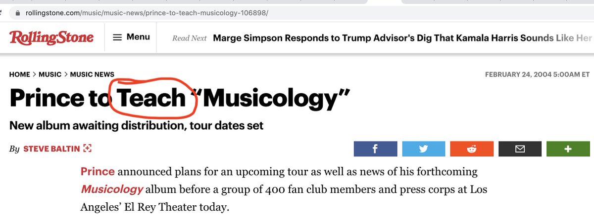 During the Musicology tour announcement at L.A.'s El Rey Theater in Feb 2004, Prince said that one of the goals of the tour was “to bring back music and live musicianship.” This motivation was underlined by his oft-repeated, on-stage declaration, "Real music by real musicians."