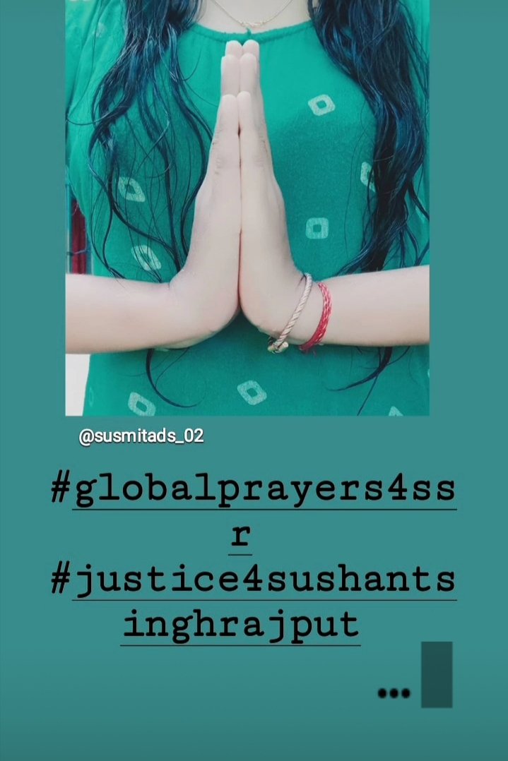 susmita_ds's tweet photo. #GlobalPrayers4SSR 
#JusticeforSushantSingRajput
@itsSSR 
@anky1912 
@shwetasinghkirt 
@TheU2boy 
@Singh0Shivam https://t.co/qi8A3DJf7i