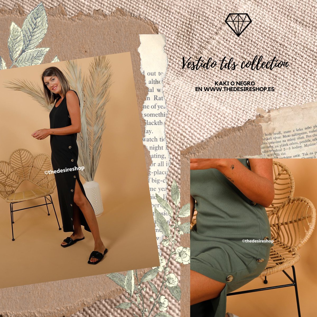💎 Cada diseño nuestro está pensado para que tque os encante cada detalle. Nuevo vestido #tdscollecion 
.
.
💎 Alerta promo! 15% dto. código: SONLAS12, solo hasta mañana! 
.
.
#tds #tdscollection #tdsboiro #thedesireshop #vestidocanale #vestidoabertura #dress #vestidomidi