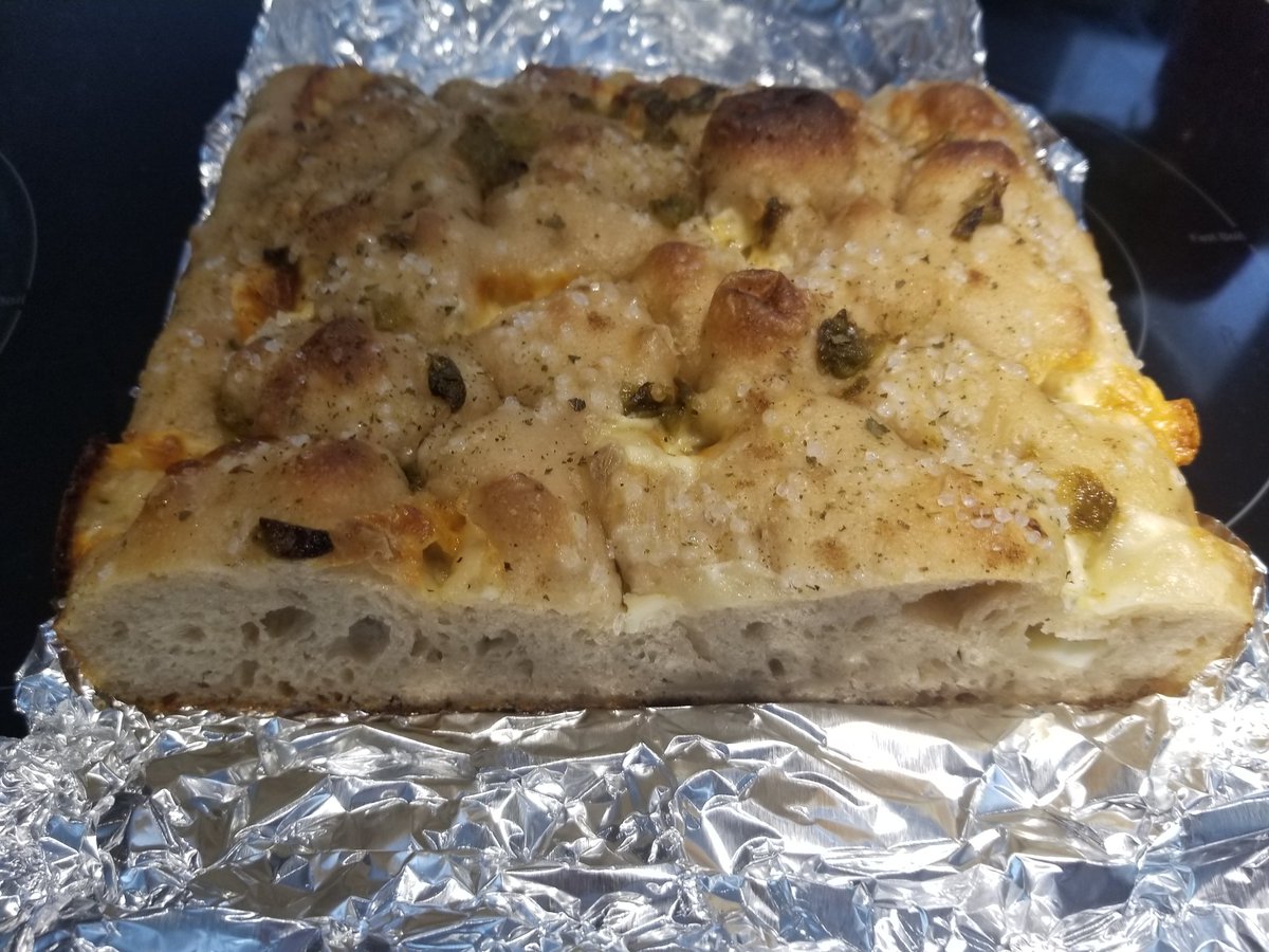 BarrettDeitz's tweet photo. @bakehat appreciation post except I'm terrible at talking pictures.

Hatch and Jack focaccia is absolutely out of this world. https://t.co/4IO1bTCB5a