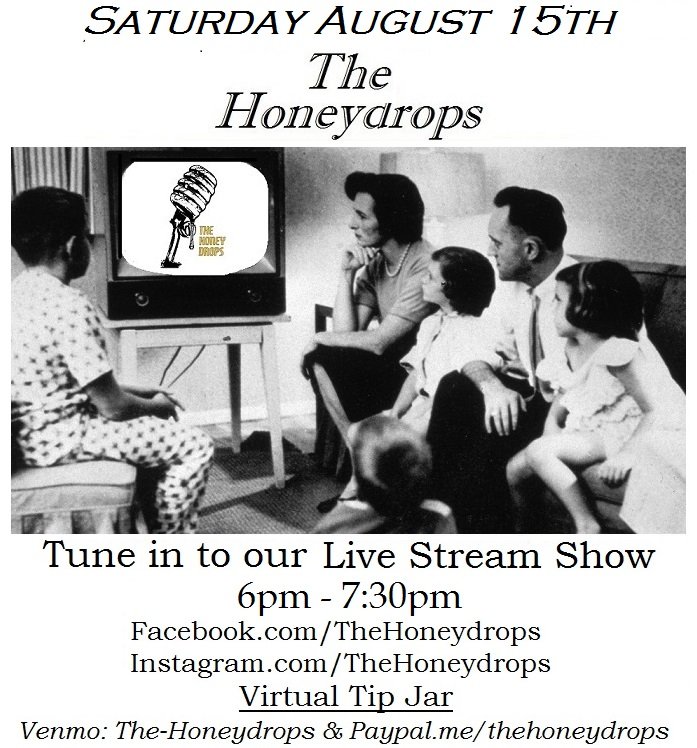 Join @TheHoneydrops and I tonight at 6pm pst for some live music. We'll be on Facebook & Instagram live. Maybe here too if we have enough devices. Hope to see some of y'all online! #Honeydrops #RhythmAndBlues #RootsRockNRoll #LiveMusic #DoItLive