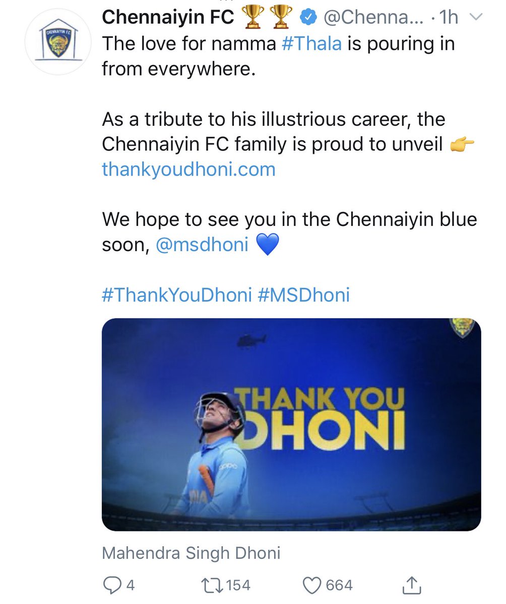 A Thread on MS Dhoni’s Bon voyage Divided by State , Language & politics.. United by  @msdhoni  #ThankYouMSDhoni  #ThankYouMahi