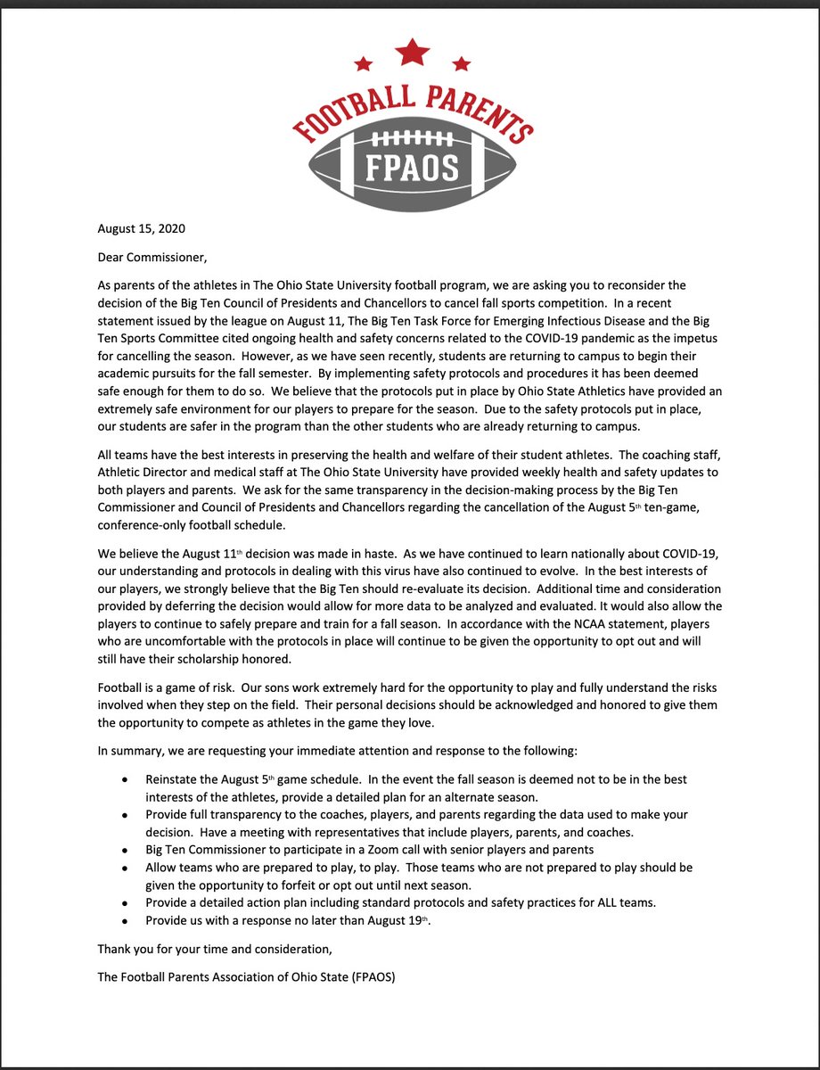 kelfarrell2020's tweet image. #89 OSU Football Parent &amp;amp; FPAOS Member #FIGHT #LetThemPlay #TransparencyForAll  @TIM_MAYsports
 @Bcarp3 @OhioStateFB @jbook37
 @BillLandis25 @TonyGerdeman
 @AWardSports @Birm
 @TomOrr4 @ryandaytime
@markpantoni @SurvivinAmerica 
@LettermenRow  @OSUCoachHinton @TimothyKight