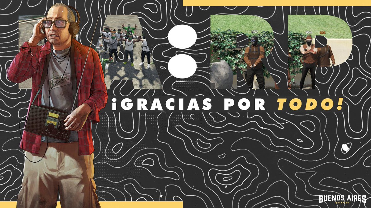 bairesroleplay's tweet photo. + de 13.000 miembros registrados ✅
+ de 4.500 miembros en nuestro Discord  👥
+ de 140 personas por día en nuestros servidores 🟢
+ de 60 membresías VIP activas ✨
+ de 40 STAFFs ayudando día tras día🧑‍💻

¡Gracias por todos y a tod@s! ❤️ https://t.co/zliobPts35