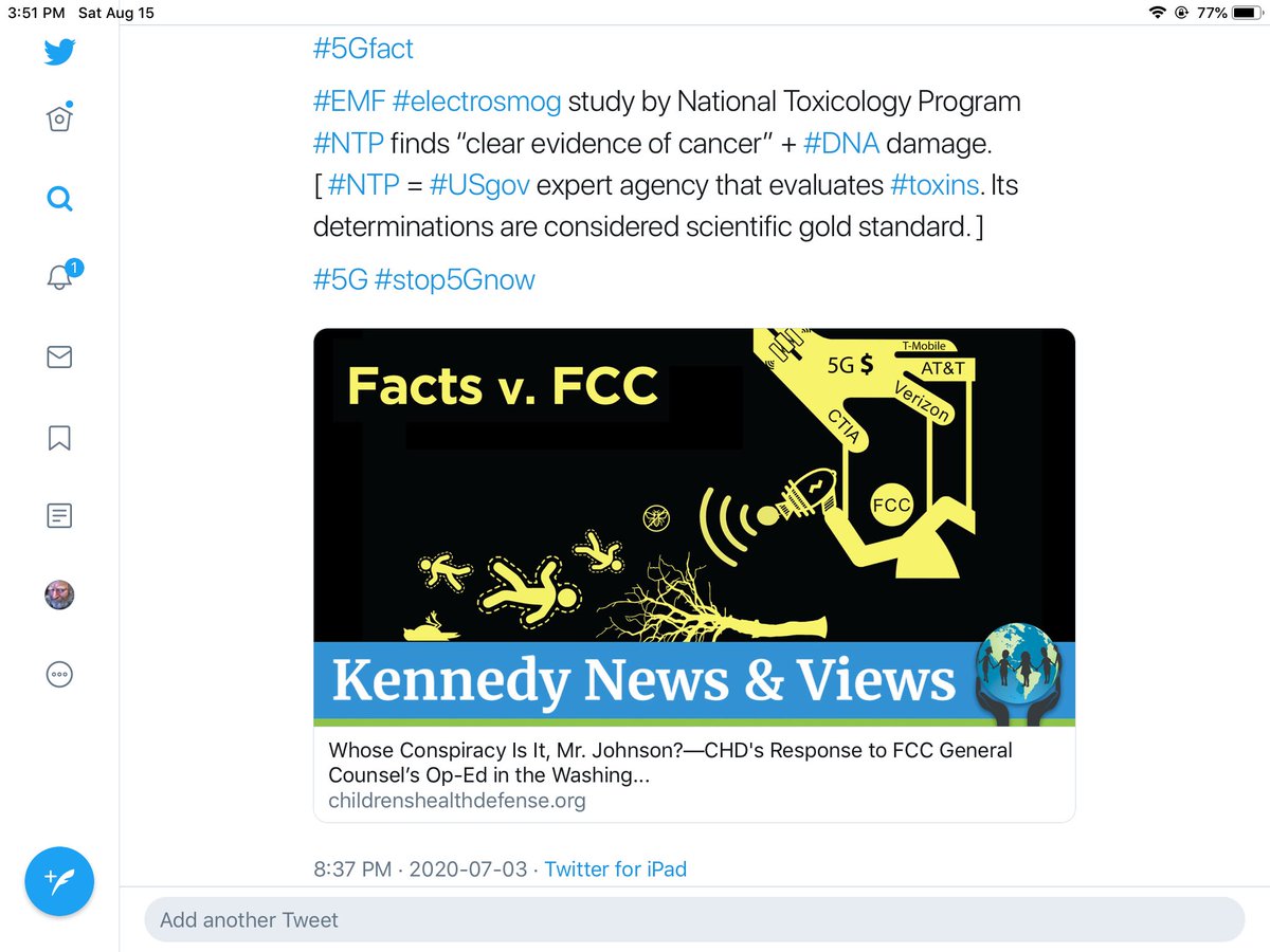 human cost of looming  #BigTelecom  #5G plague =  #cancer  #DNAdamage that’s not my conclusion; that’s from  #NationalToxicologyProgram but: instead of doing its job . @GovCanHealth rolls over, acts as  #BigWireless syncophant  #disgusting  #cdnmedia