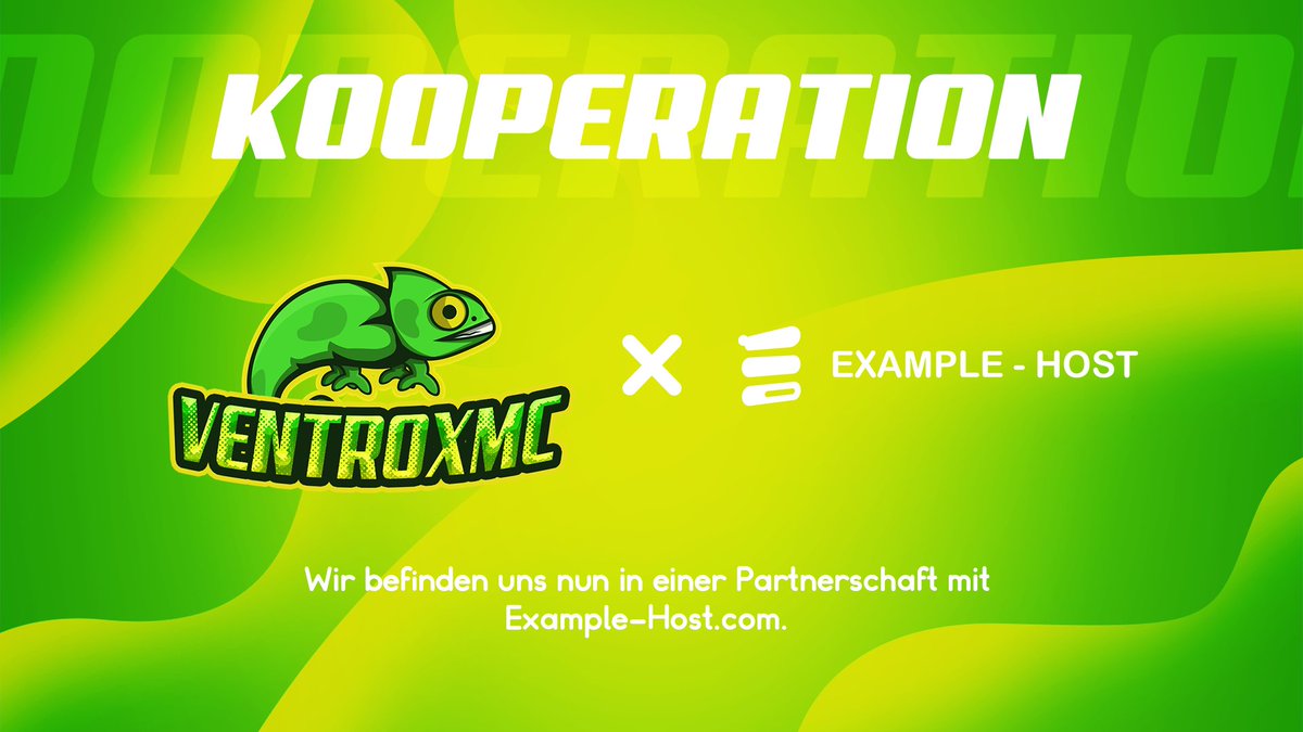 VentroxMC's tweet photo. │🤝» PARTNERSCHAFT

WIr befinden uns nun offiziell mit @ExampleHost in einer #Kooperation.

https://t.co/Z4RDqdqYs7 https://t.co/CodEtJ4p5c