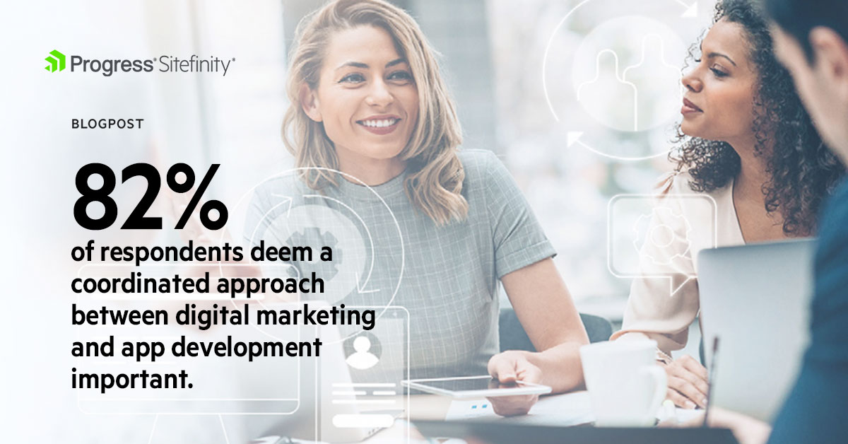 Sitefinity's tweet photo. Coordination between IT and marketing has shown a dramatic improvement from past years leading to better collaboration and newfound confidence. 

https://t.co/OZZqckmfAM

#Progress #Sitefinity #SitefinityDXP https://t.co/Tq7krOOZcb