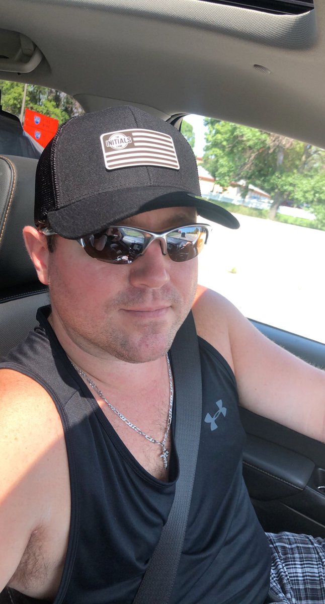 Billy_Pederson's tweet photo. We were first in line today! Got to buy a sweet hat. Thanks to Cory and his crew for being so nice to @Faye72 and I today! Tasty ice cream, too! @HoneyAndMackies #theinitialsgame https://t.co/CYITcMrR1e