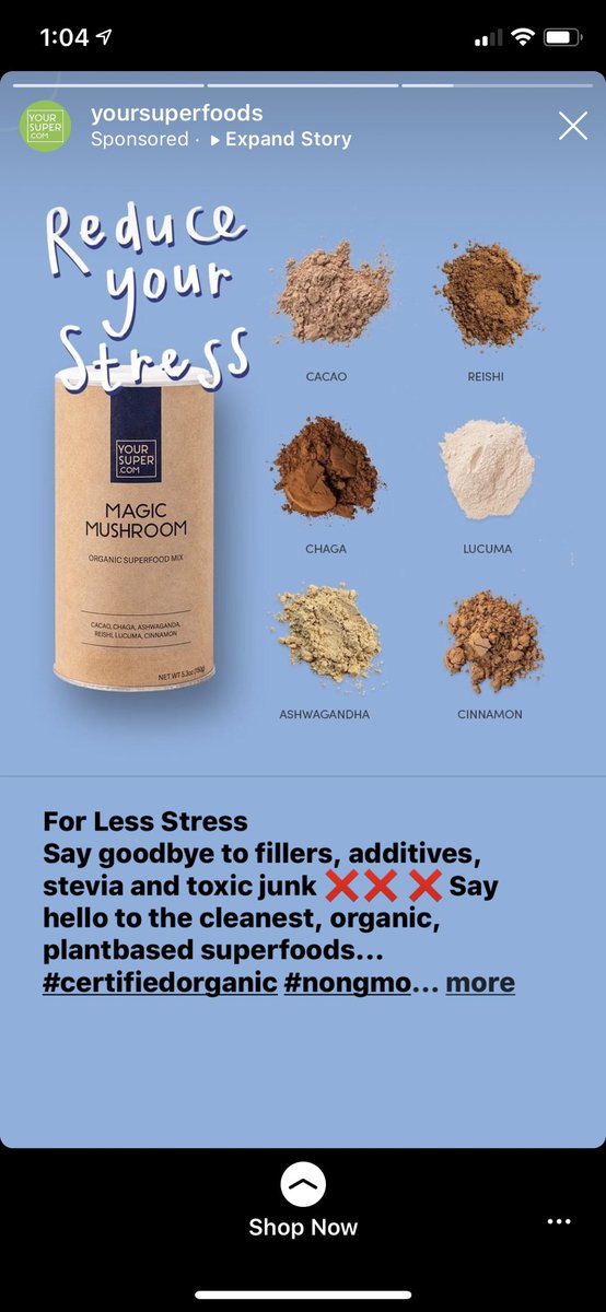 MadisonJFischer's tweet photo. Shrooms reduce stress. Fact checked ✅ https://t.co/qx6i6KmWHg
