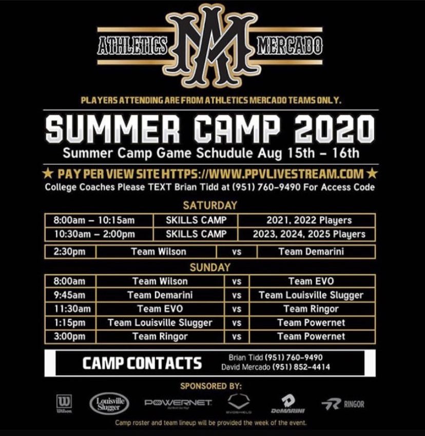 raelyn_anderson's tweet photo. Team Demarini VS Team Willson Today at 2:30
Watch live!!
Athletics Mercado Banister 2022   https://t.co/fROHGbFxpz https://t.co/dufvxdfFC8