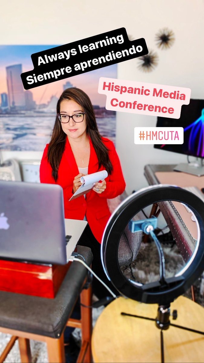 Jocelyne_Pruna's tweet photo. Happy Saturday!! Love listening to other journalists during the Hispanic Media Conference 😊. Thank you @cnnvalencia for being the keynote speaker and thanks to The #Hispanic #Media Initiative for organizing the workshops. #hmcuta 
.
#alwayslearning #alwayslearningalwaysgrowing https://t.co/ZFmbMACiGF