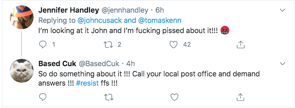 Look at the troll working the mailbox beat.. 'BasedCuk'