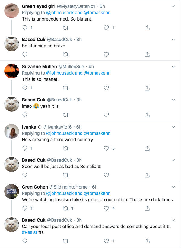 Look at the troll working the mailbox beat.. 'BasedCuk'