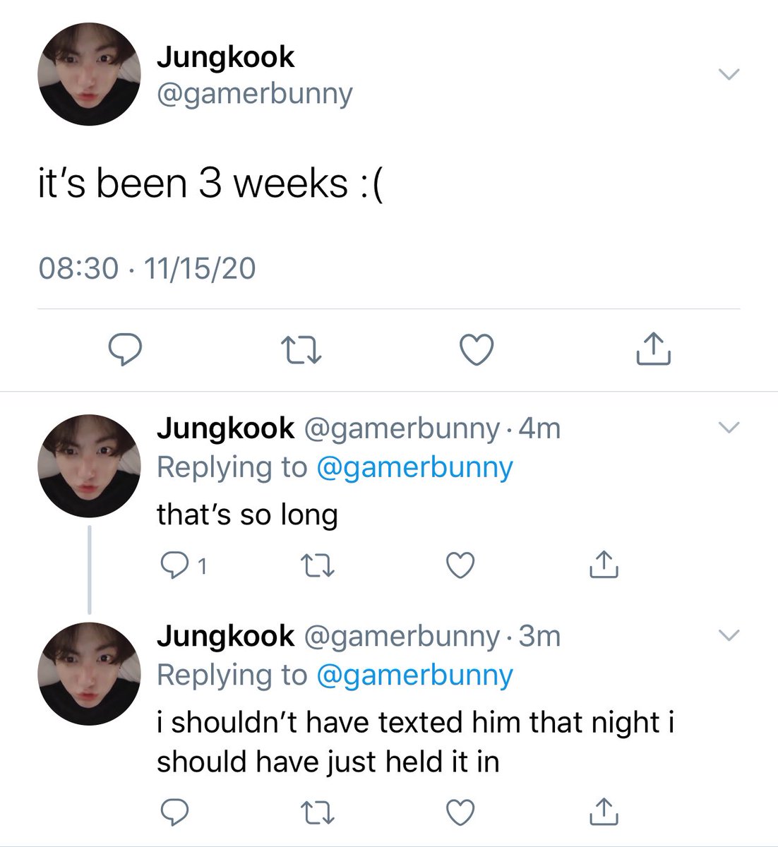 Big Bts Fan Huge Yoonkook Au 430 Sad Kook Why Don T U Go Open Some Mail Bud Might Make U Feel Better Maybe