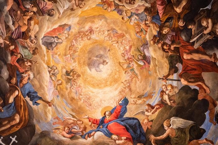 TuscanyAtHeart's tweet photo. #buonferragosto Ferragosto è la festa di Santa Maria Assunta. Nel Duomo di Pisa, dedicato proprio a lei, Orazio Riminaldi (1593- 1630) iniziò la decorazione della Cupola con una Assunzione portentosa e innovativa #MustSee #arte #Pisa #Tuscany #artist #artlover https://t.co/5rAPzn8CzD