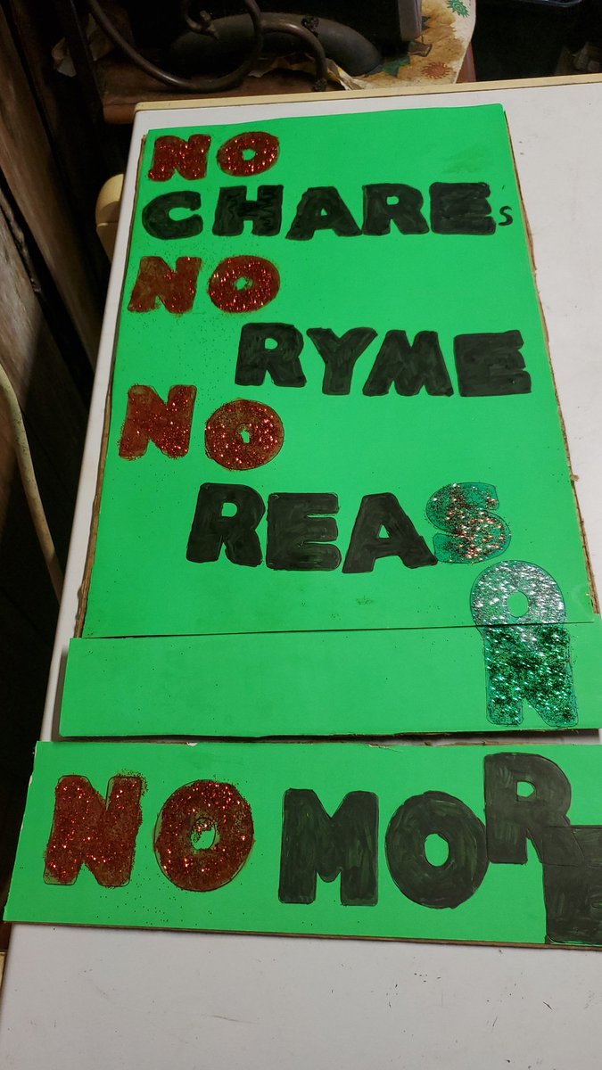 This sign i just made to protest at the oklahoma state captial any thoughts or ideas anyone thank you