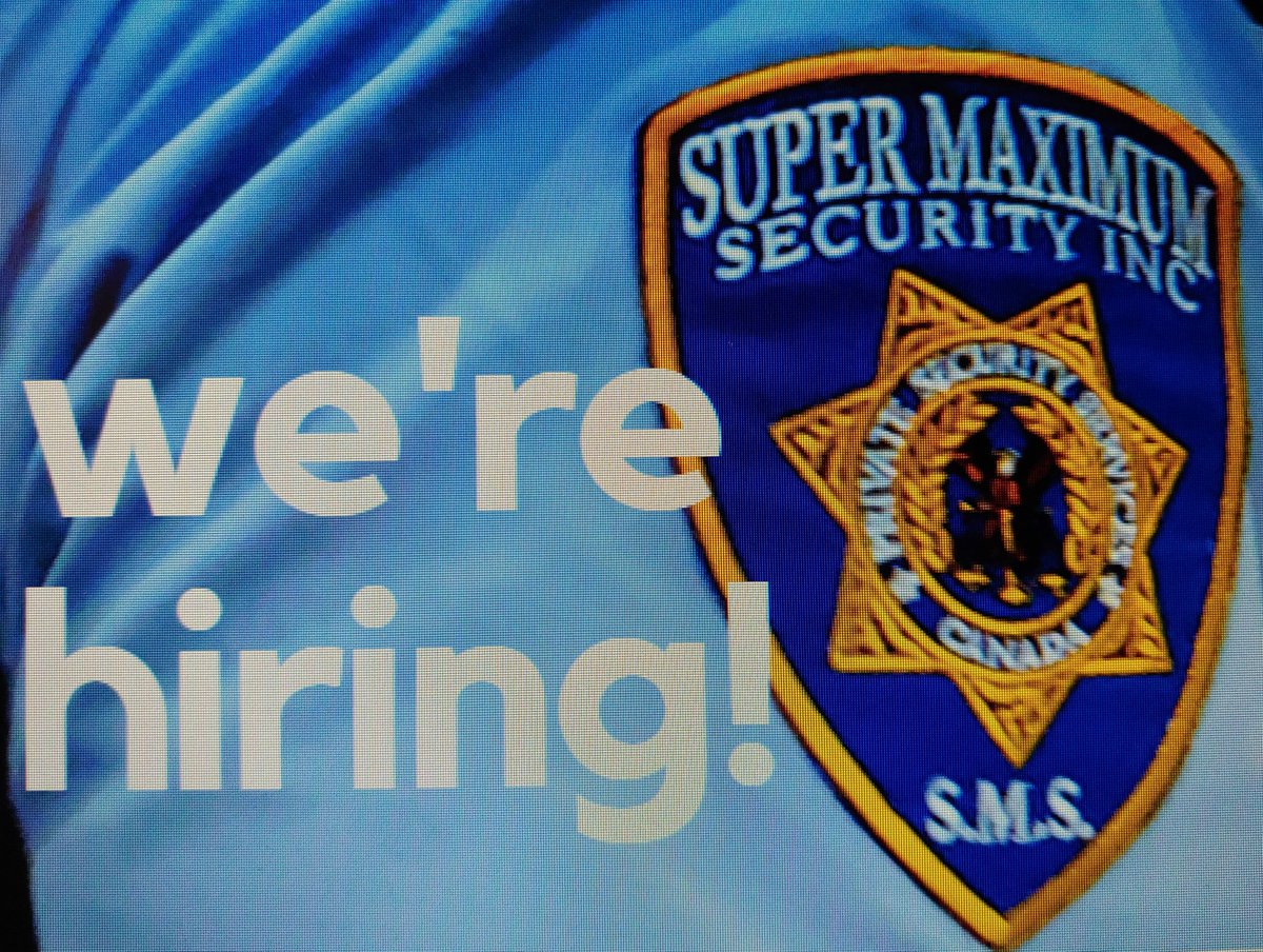 supermaximum7's tweet image. Licensed Security Guards Required!!!

Looking For A Few Good Men And Women.

Apply On-line At: smssupermaximumsecurity1.net