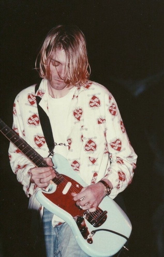 . * • . • kurt cobain and river phoenix playing guitar • . * . . *  .   • . .   :  .     • . *  .   .   *  •   .   •   .    .  *    •  . *.    *. •   .   *     *.   .   •.    *.  — a thread