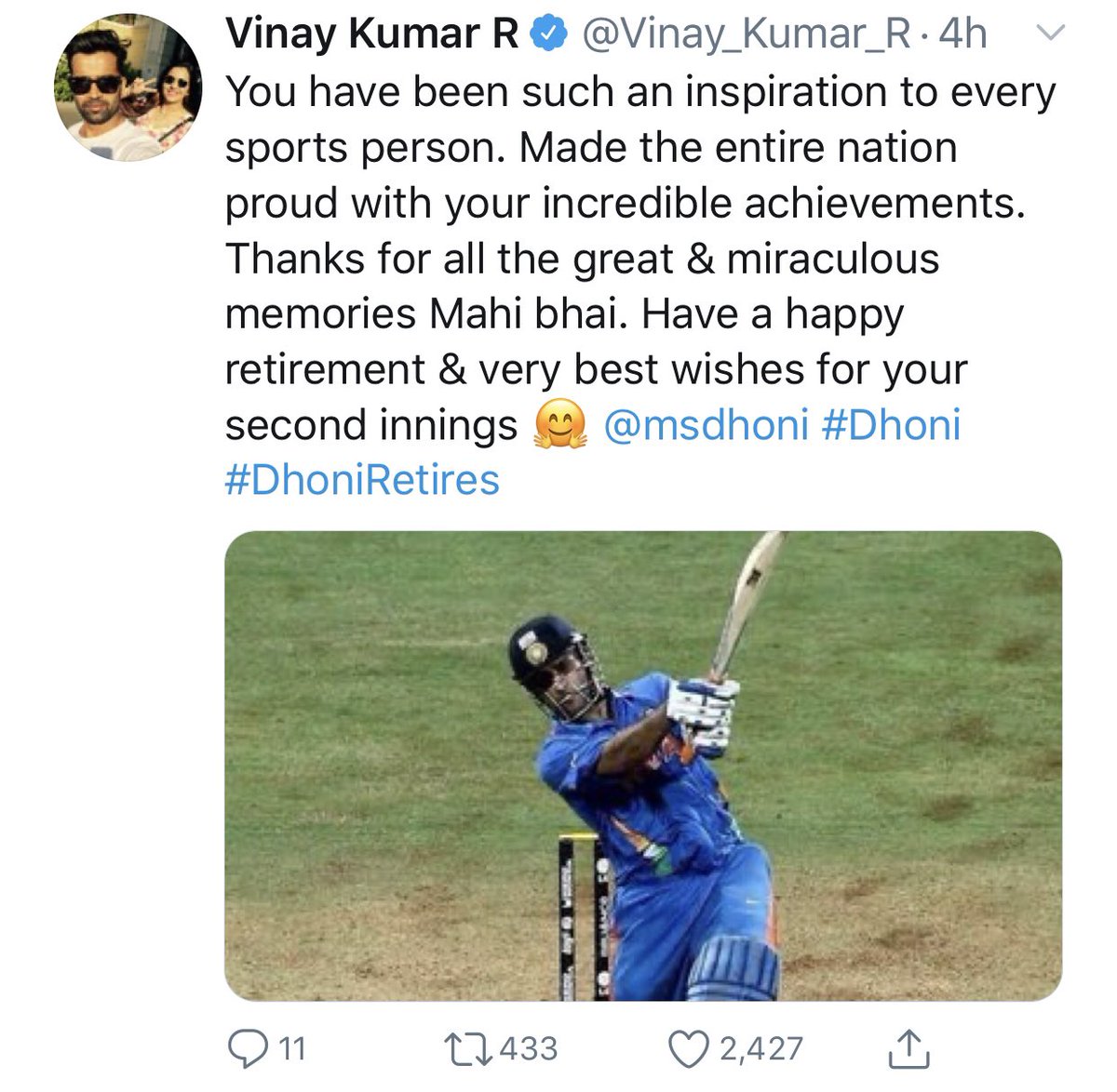 A Thread on MS Dhoni’s Bon voyage Divided by State , Language & politics.. United by  @msdhoni  #ThankYouMSDhoni  #ThankYouMahi