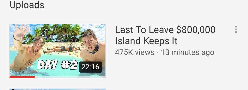 I had 10 people compete for an island! Go watch, it’s an emotional roller coaster!

Retweet to spread awareness plz