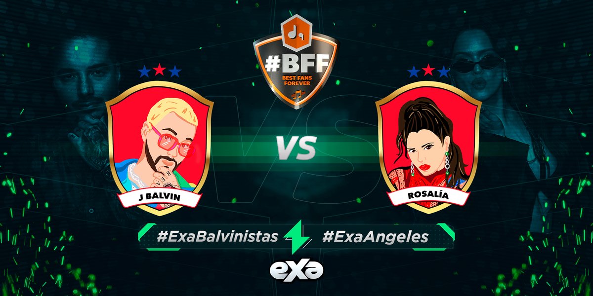 ExaFM's tweet photo. Estamos a punto de cerrar las votaciones 🏆 @JBALVIN o @rosalia 🔥 ¿Quién tendrá al mejor FANDOM? 🤔 Recuerda votar ahora usando el hashtag #ExaBFF +
J BALVIN - #ExaBalvinistas
ROSALIA - #ExaAngeles
¿Quién ganará? 👇🏼
https://t.co/MGVGXAuxUy https://t.co/7bkdkcHNIM