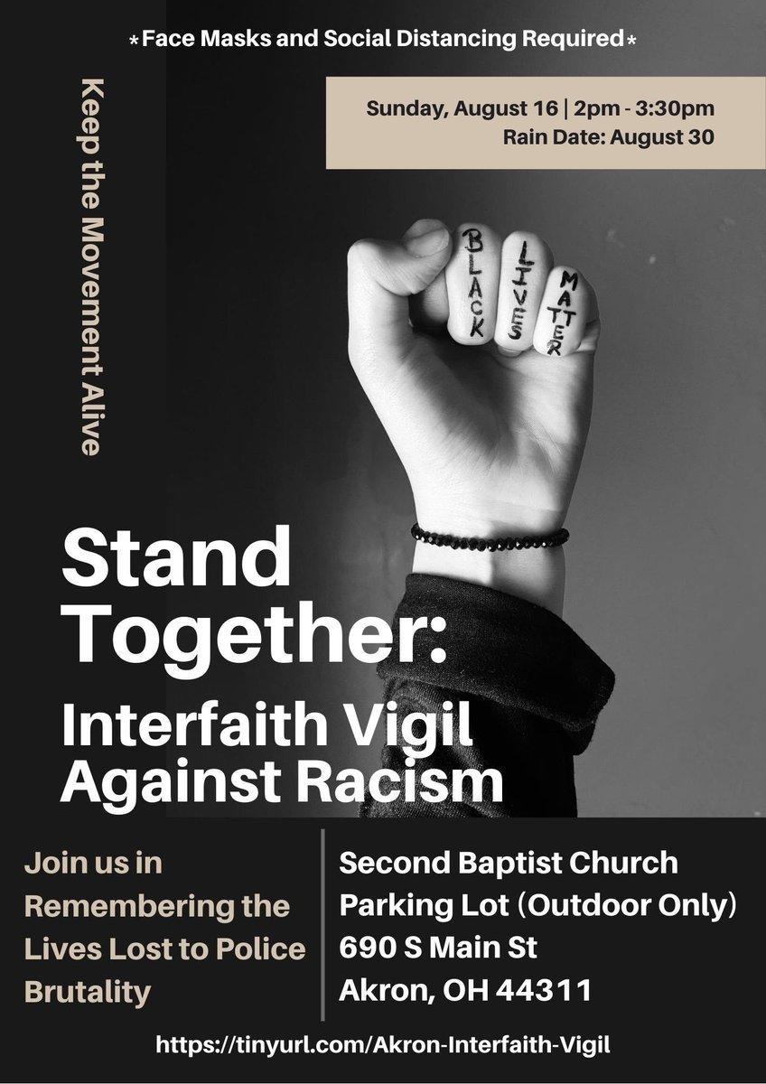 UUakron's tweet photo. #Akron, join us, and fellow people of faith and principle for a moment of coalition, remembrance, and purpose... https://t.co/t6pD56ikt8