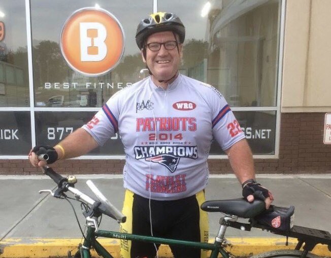 This is Wally. He’s a true warrior in the fight against #cancer, a platelet donor who has pedaled 25 #PMC rides so far. He also knows the plight of so many stricken warriors + is always willing to help. TY, Wally for all you do, incl ur generous $25 donation to #TeamGabe! 🏴‍☠️